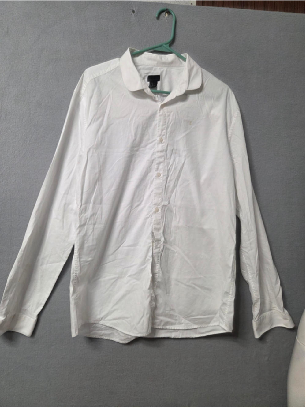 Men's H&M White Dress Shirt Size XL p2p 23 in
